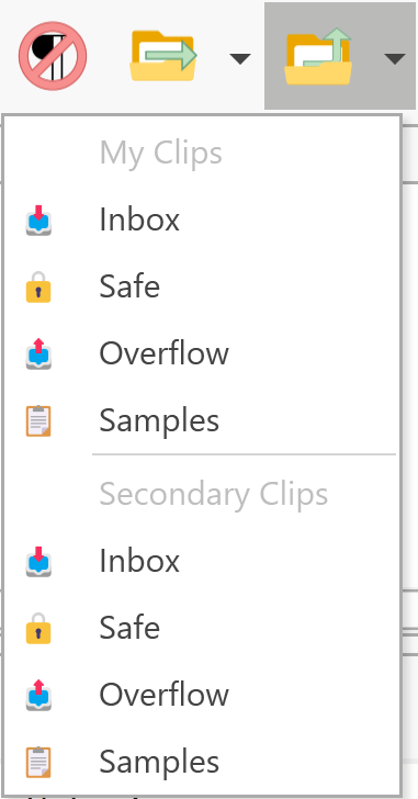 Copy to Collection Dropdown